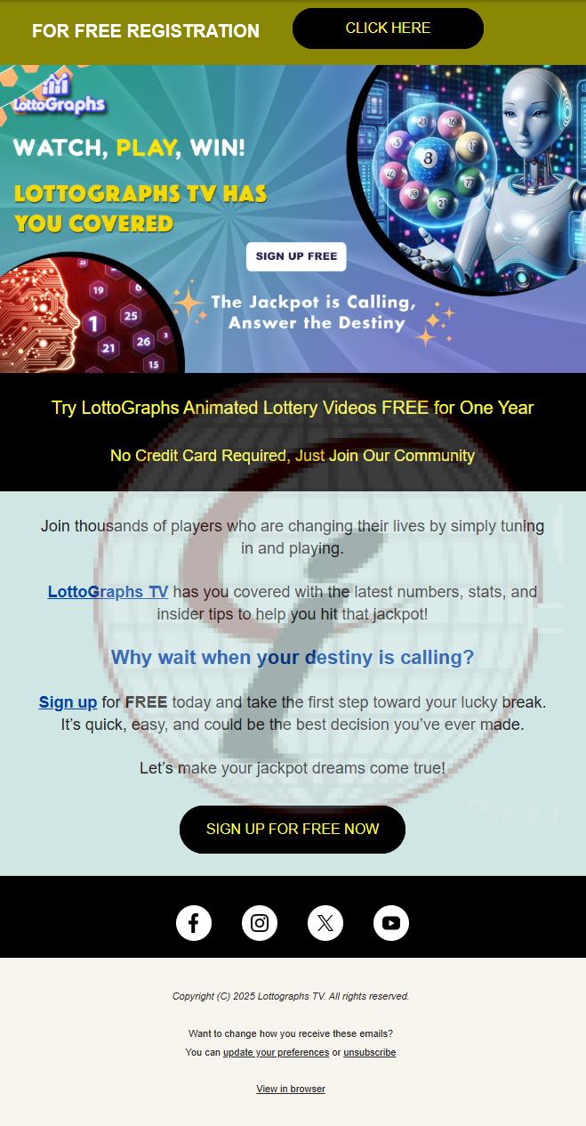 LottoGraphs | Connect Infosoft Sample Template