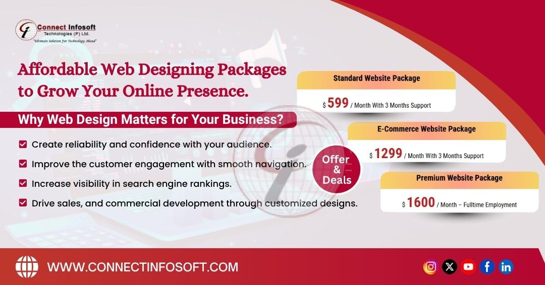 Affordable Web Designing Packages  to Grow Your Online Presence.