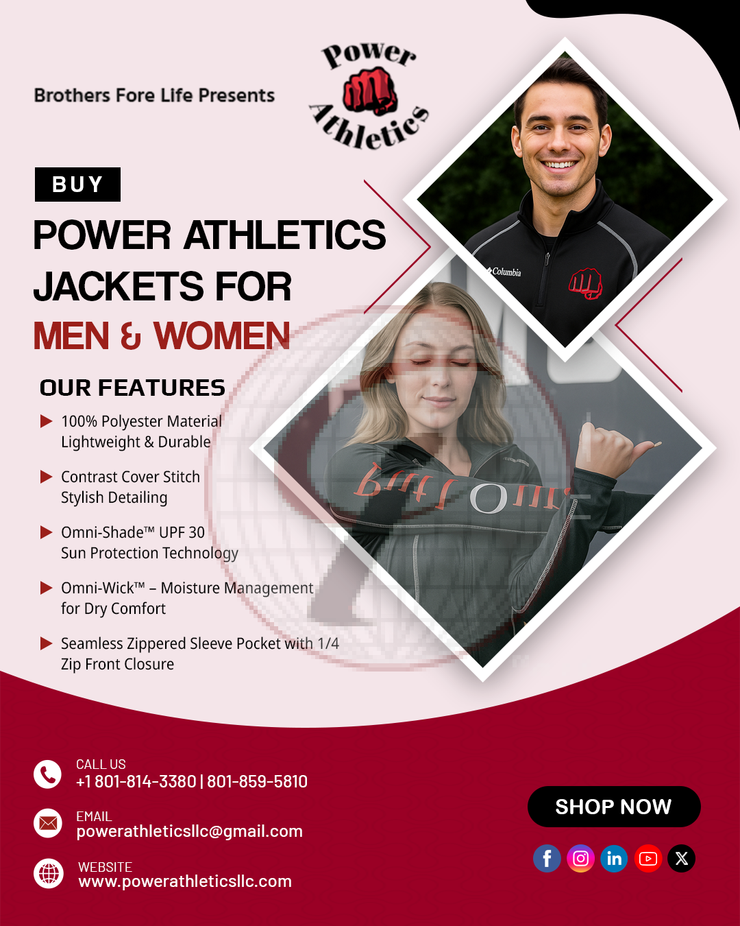 Buy Power Athletics T-Shirts & Fore-Fit Tees