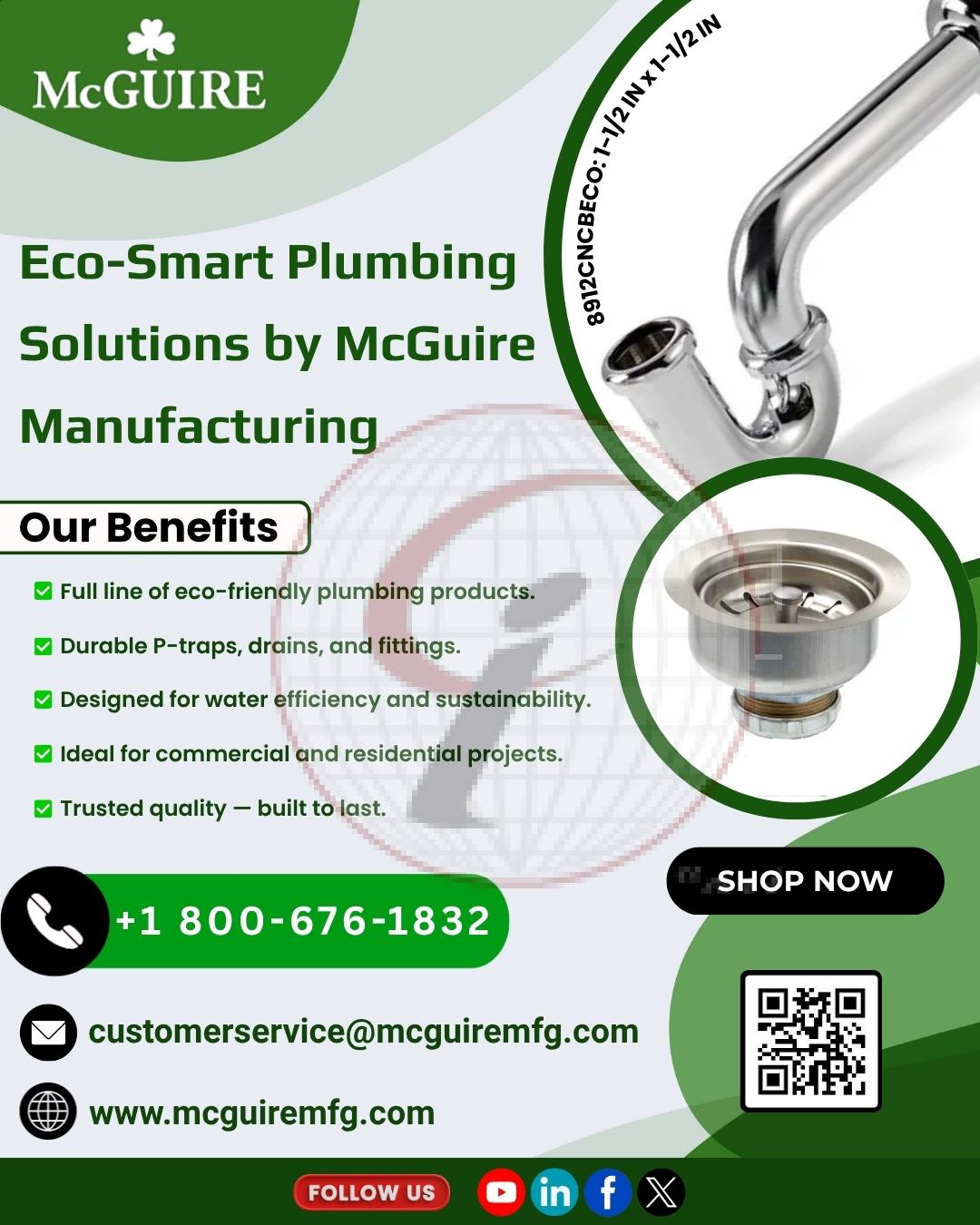 Eco-Smart Plumbing Solutions by McGuire Manufacturing