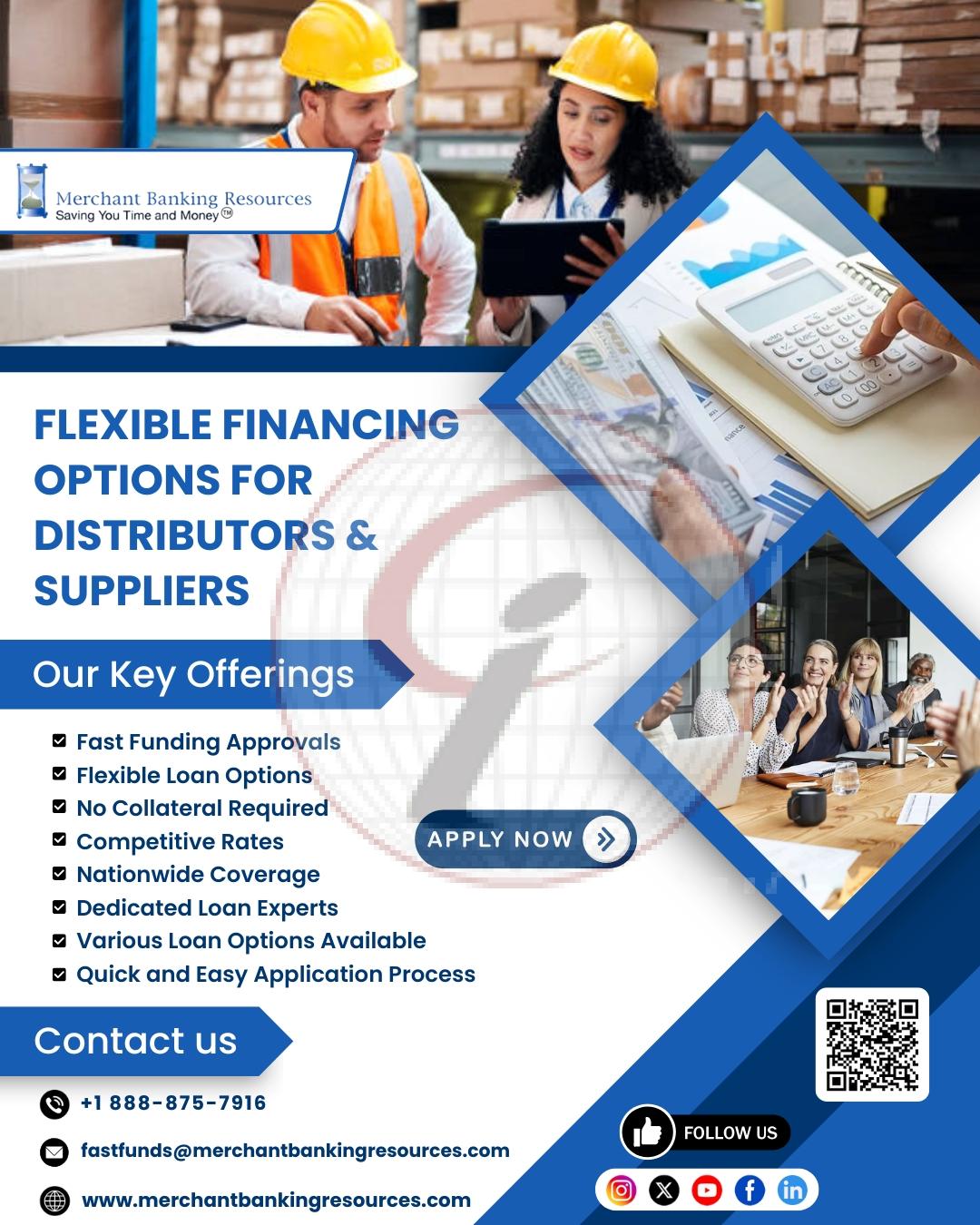 Flexible Financing Options for Distributors & Suppliers