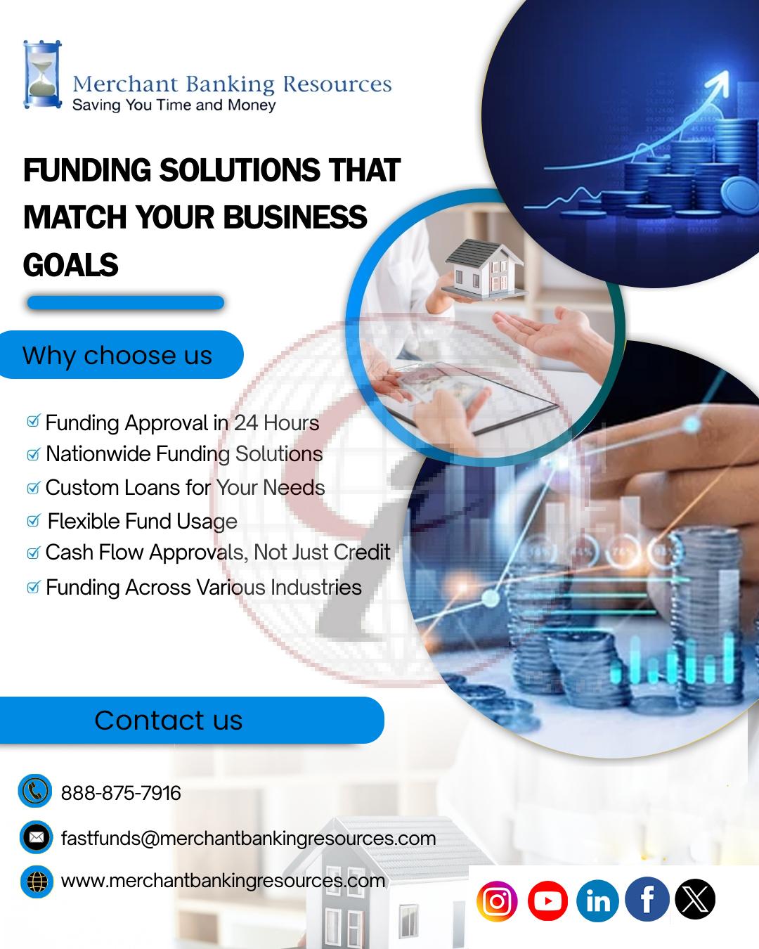 Funding solution that matvh your business goals