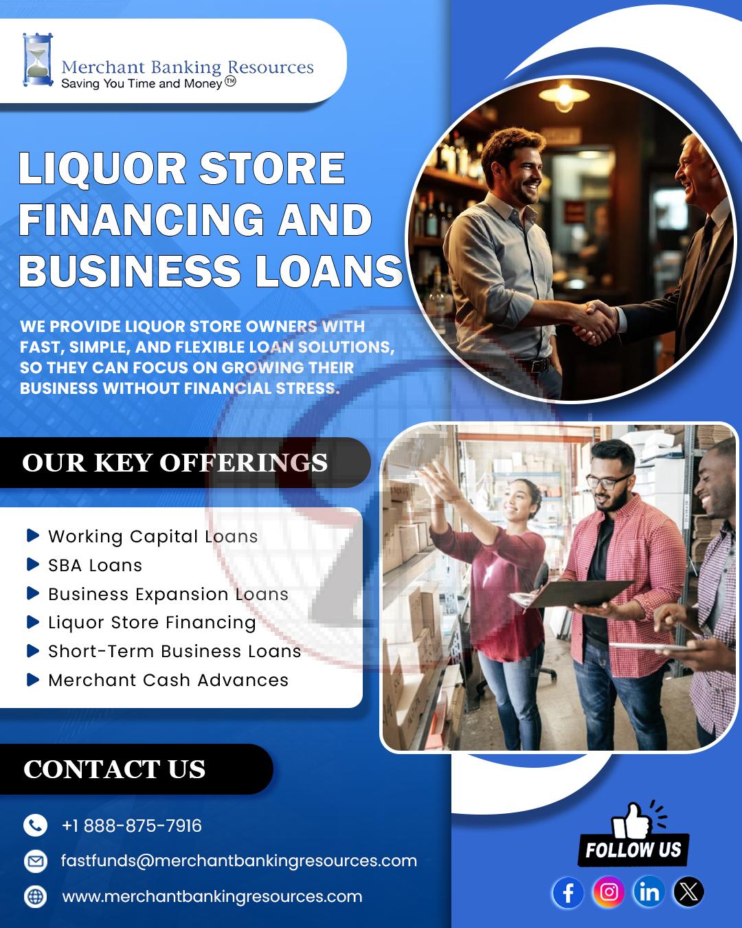Liquor store finance and business loans