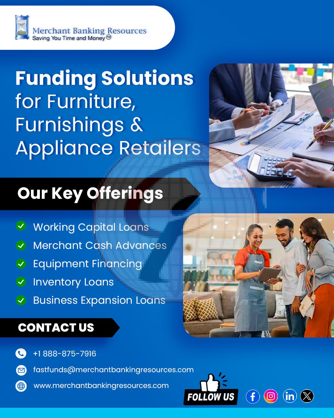 Funding Solutions for Furniture, Furnishings & Appliance Retailers