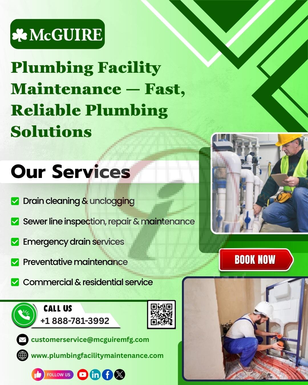 Plumbing Facility Maintenance-Fast, Reliable Plumbing Solutions