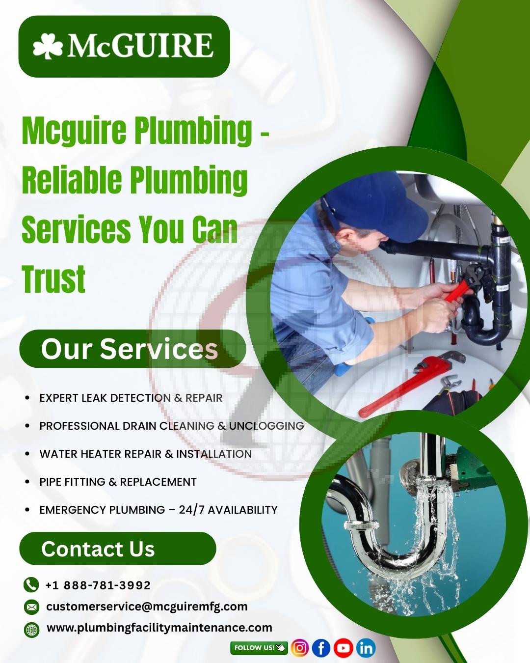 Mc Guire plumbing services