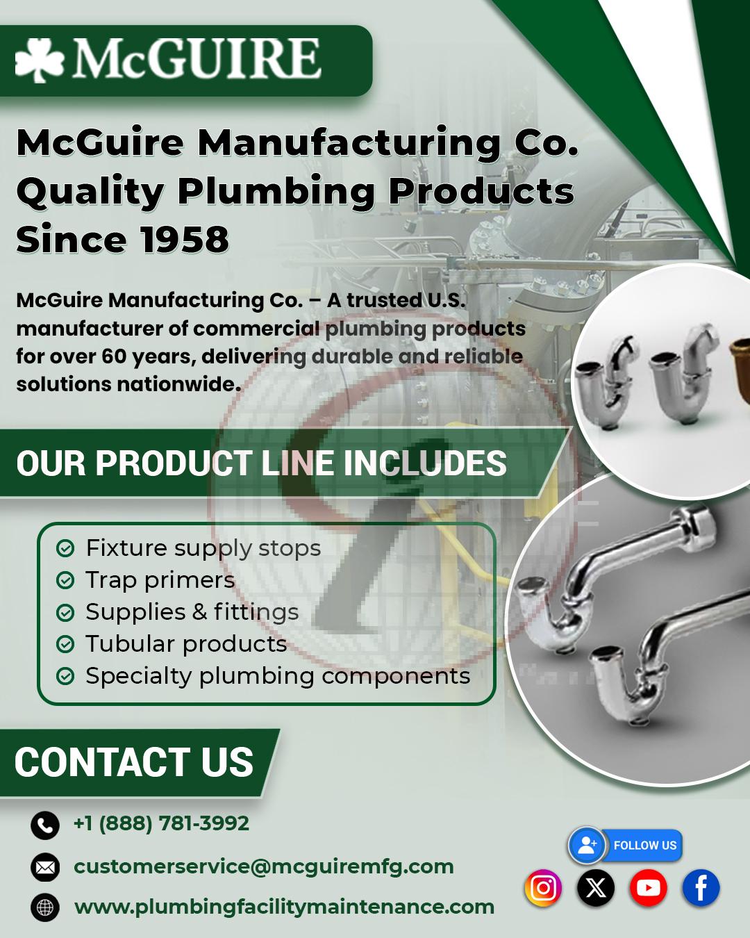 McGuire Manufacturing Co. – Quality Plumbing Products