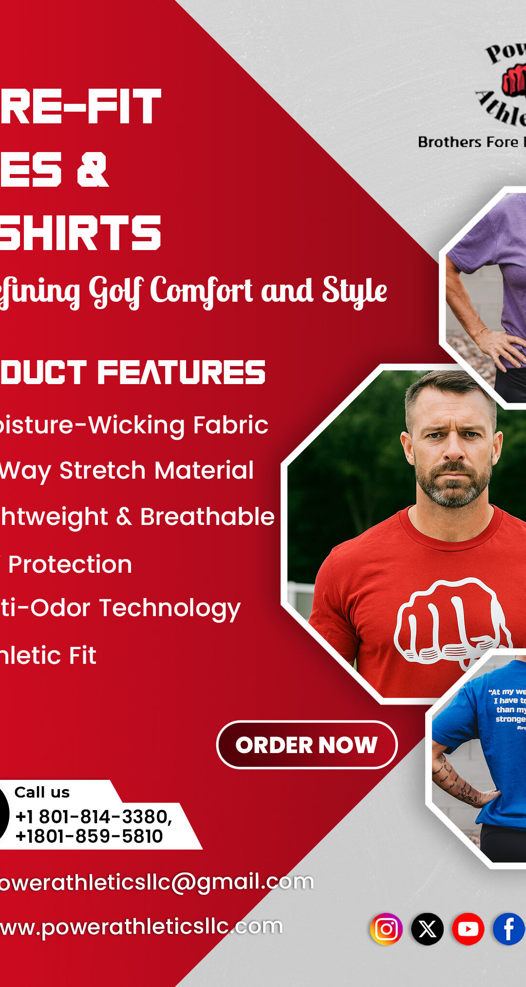 FORE-FIT TEES & T-SHIRTS