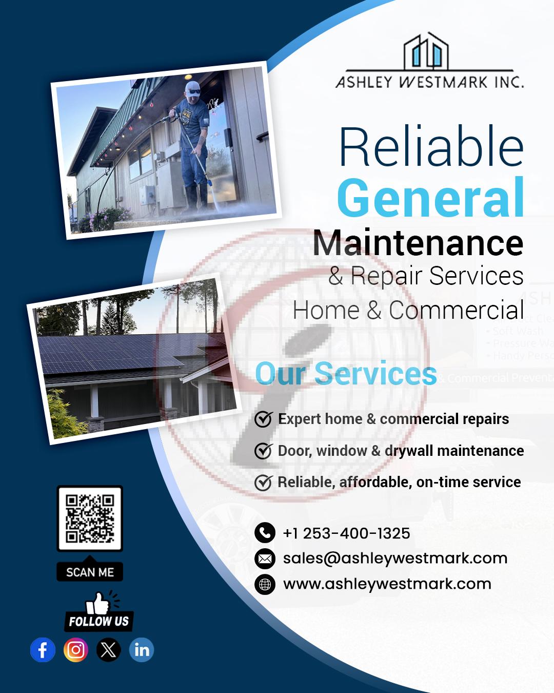 Reliable general maintenance & Repair services home commercial