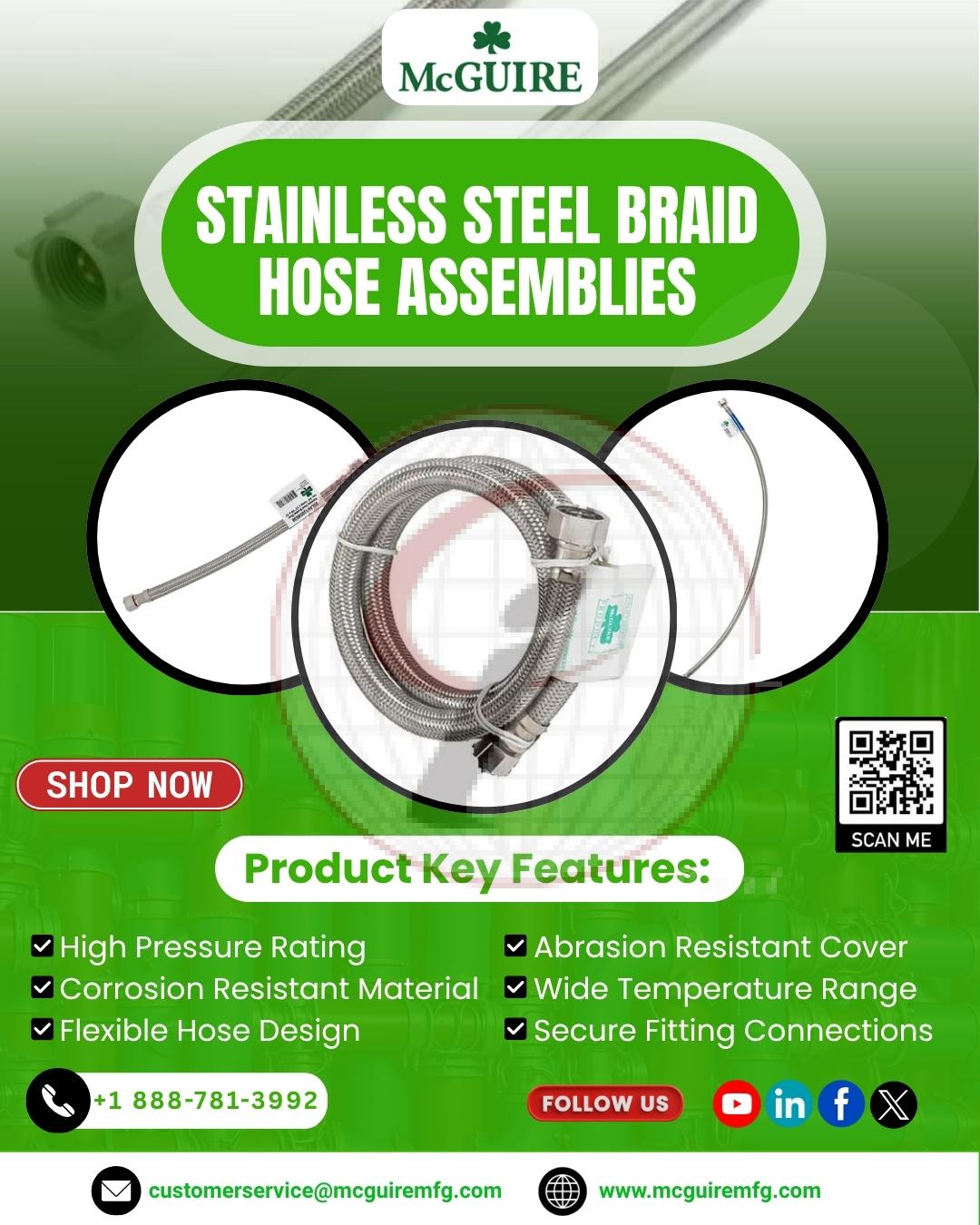 Stainless Steel Braid Hose Assemblies