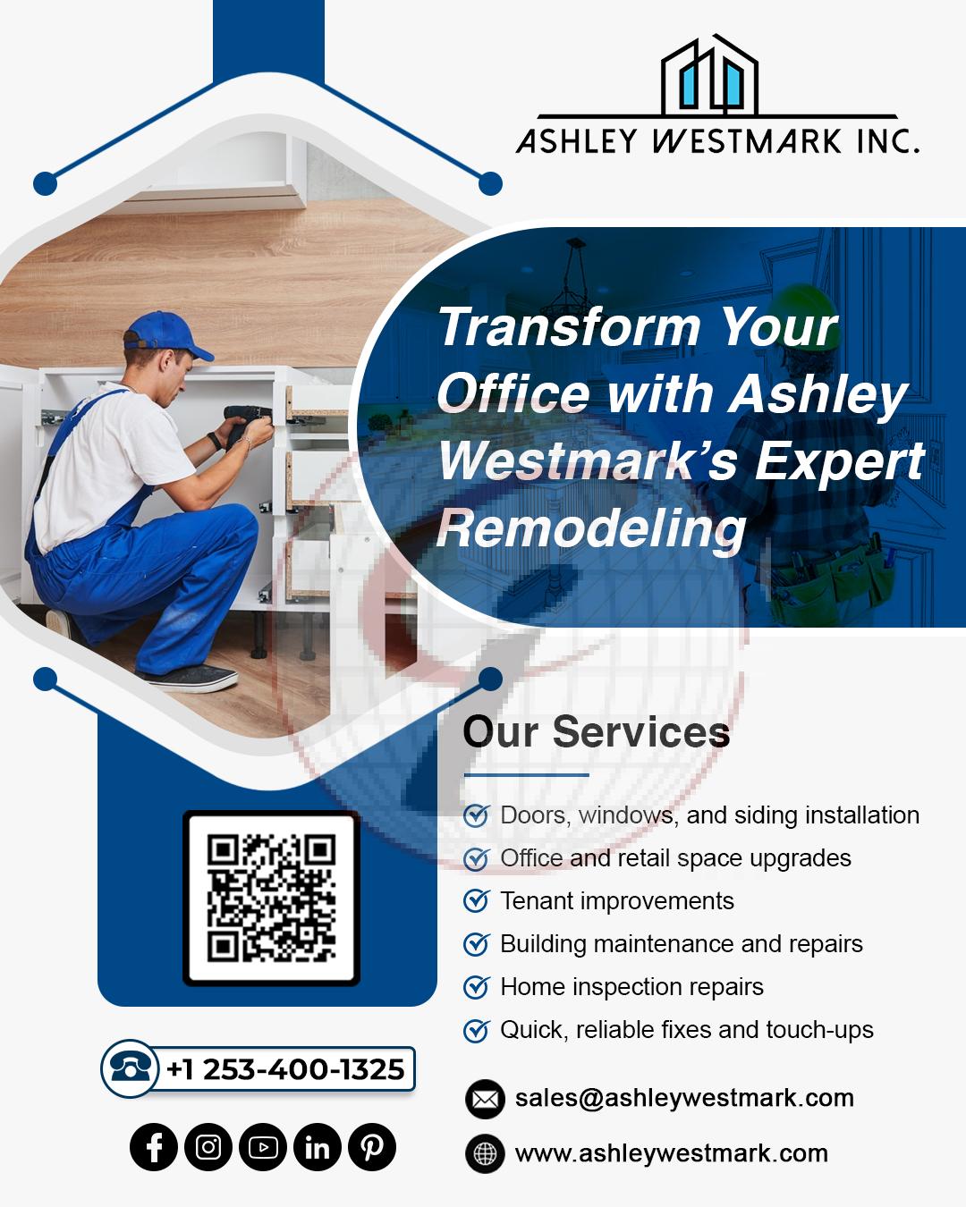 Transform Your Office with Ashley Westmark’s Expert Remodeling