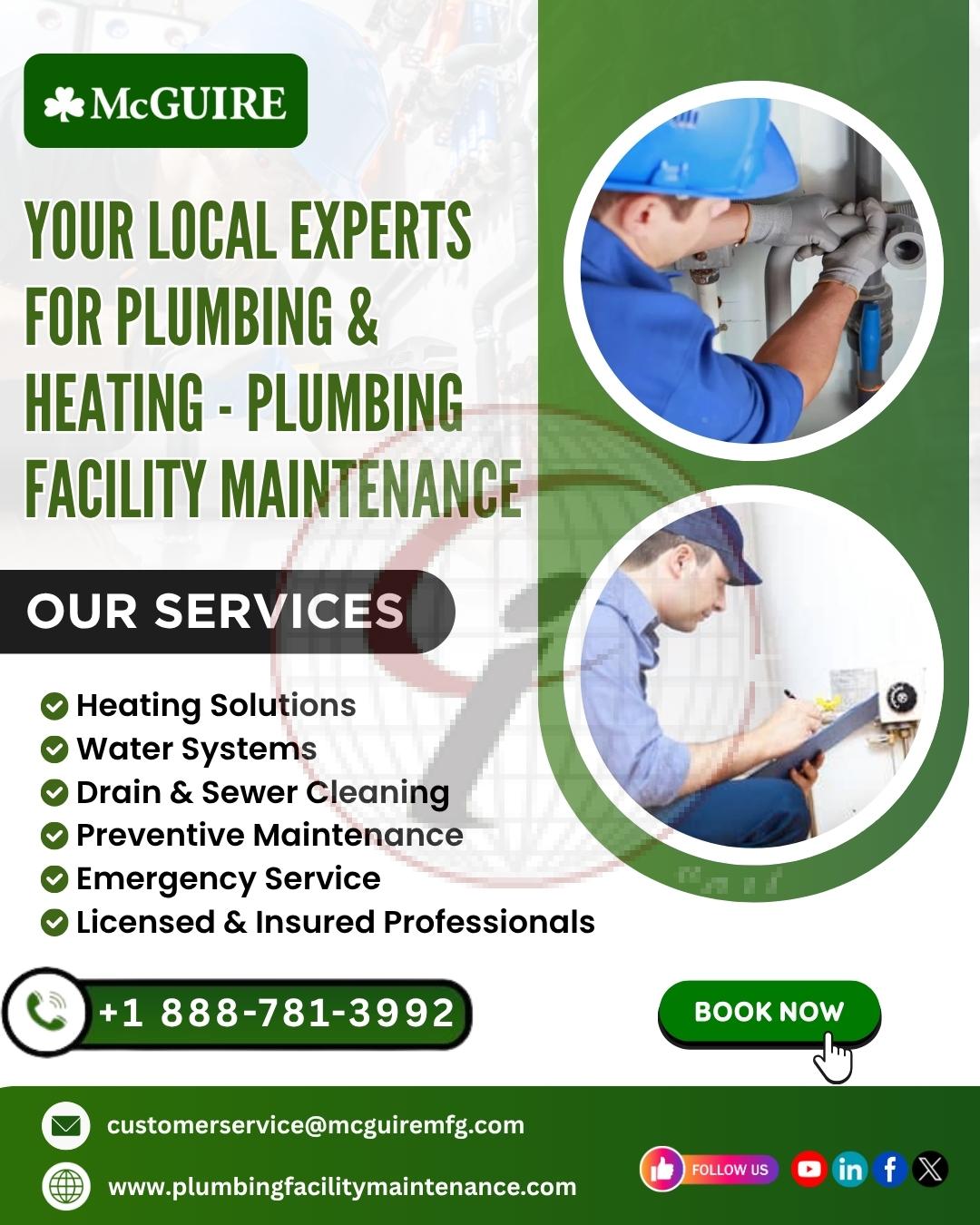 Your Local Experts for Plumbing & Heating – Plumbing Facility Maintenance