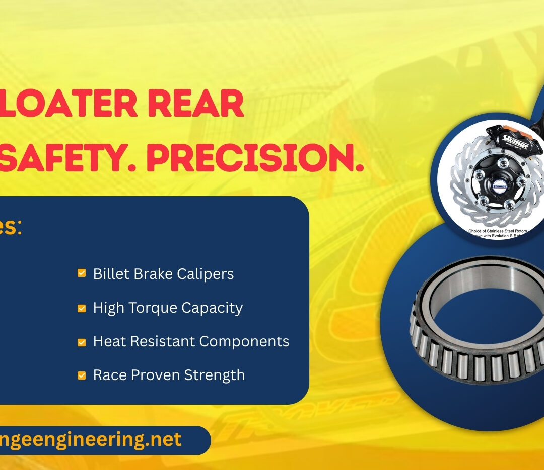 Drag race floater rear end-safety precision