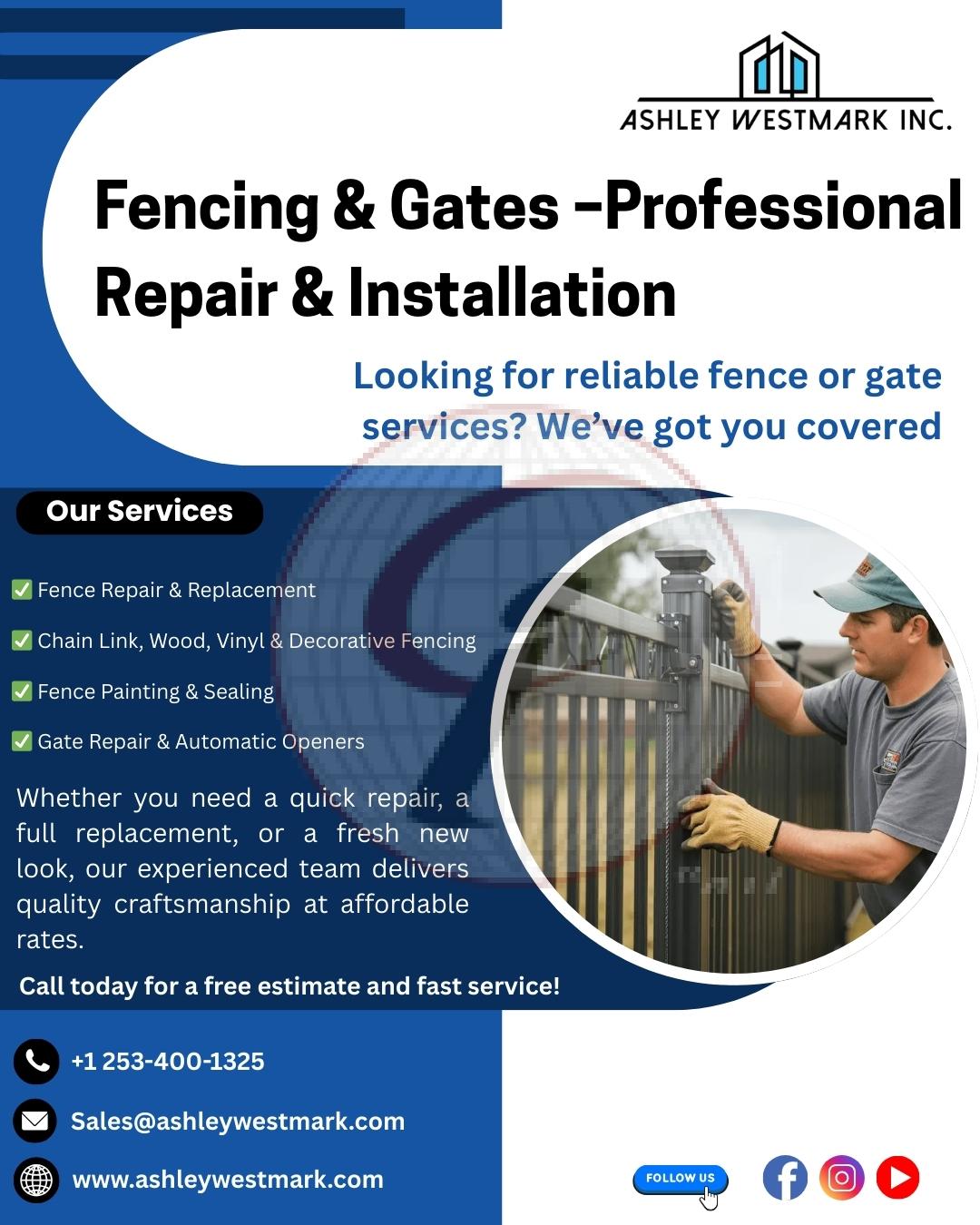 fencing & gates-professional repair & installation