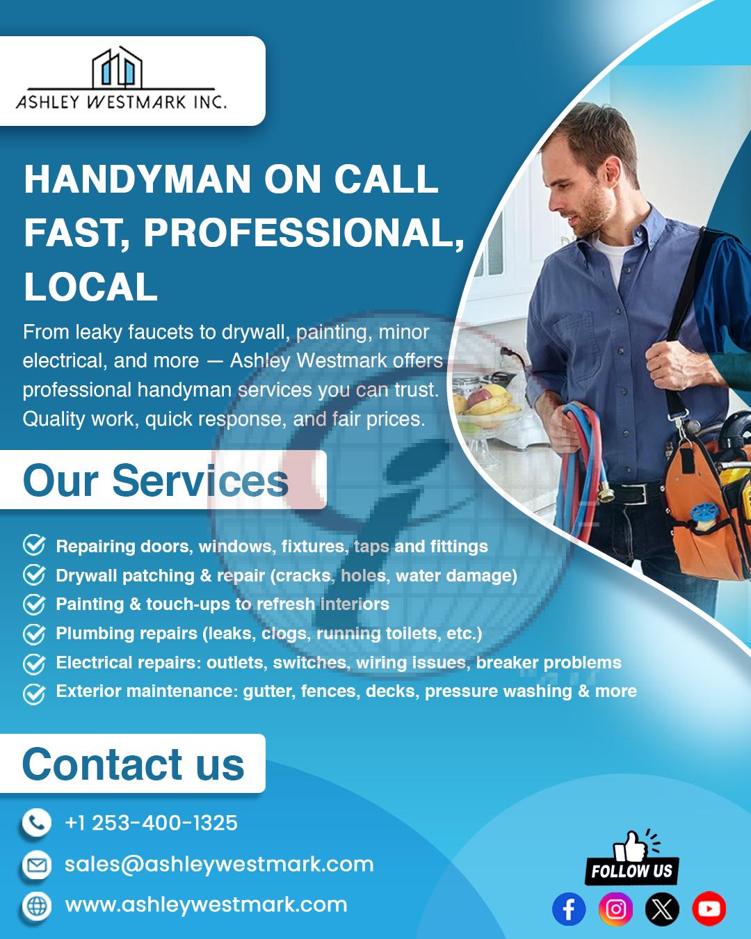 handyman on call fast, professional, local