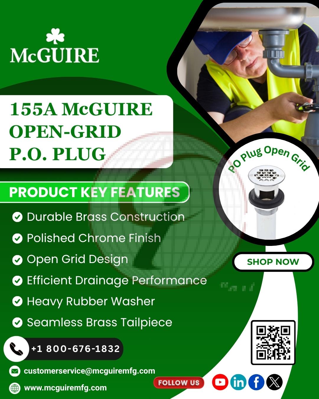 155A McGuire Open-Grid P.O. Plug