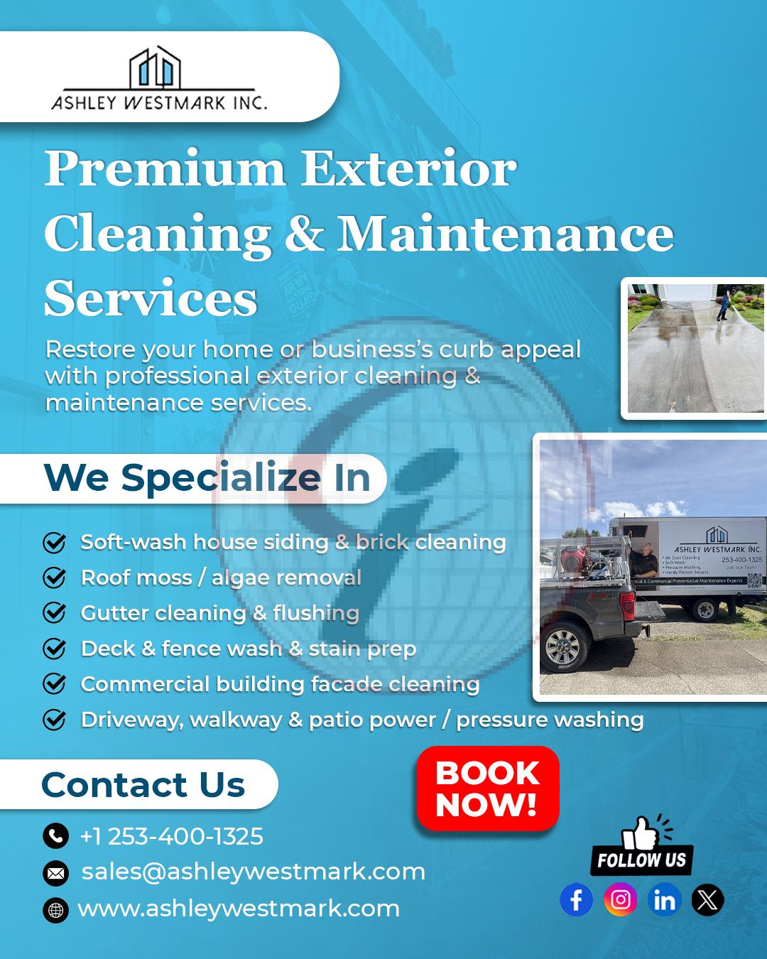 premium exterior cleaning &maintenance services