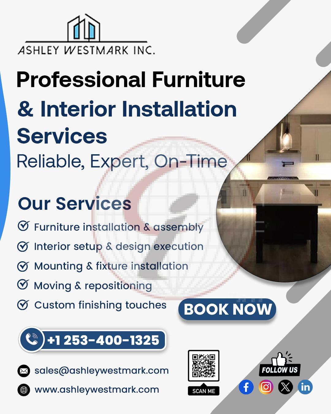 professional furniture & interior installation services