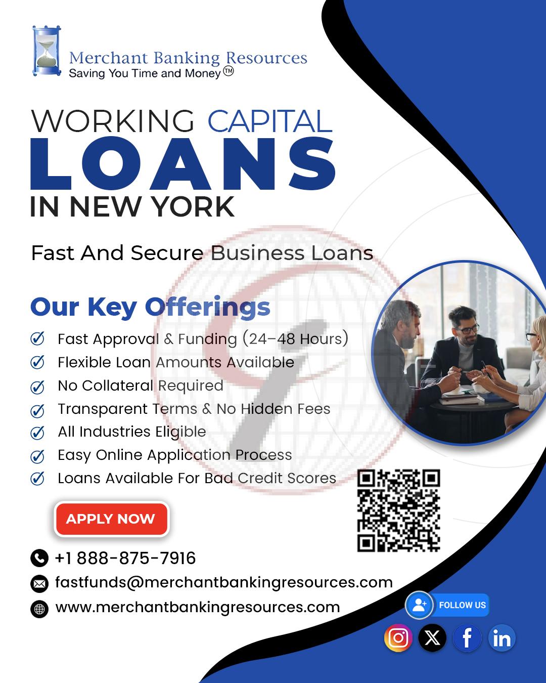 working capital loans in Newyork