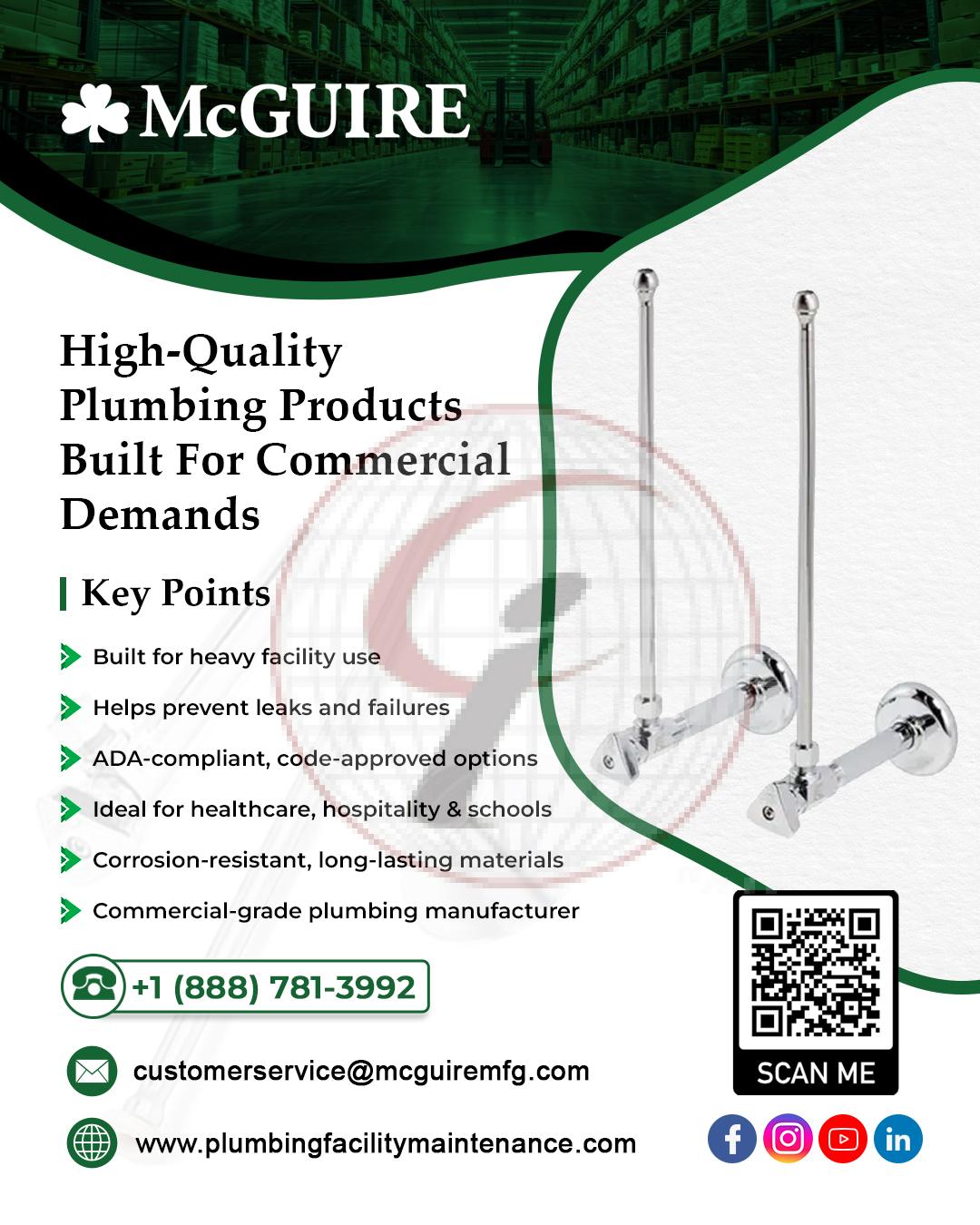 High-Quality Plumbing Products Built for Commercial Demands
