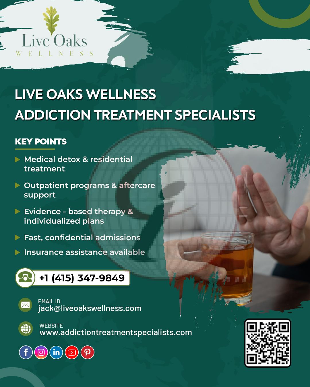 LIVE OAKS WELLNESS – Addiction Treatment Specialists