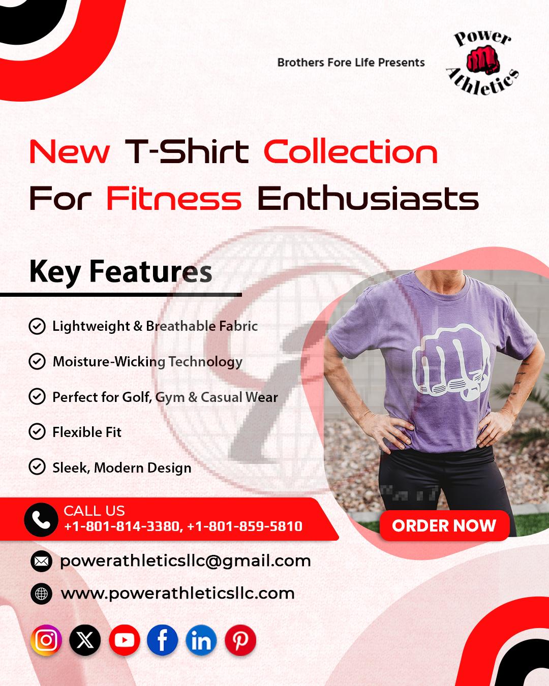 New T-Shirt Collection for Fitness Enthusiasts