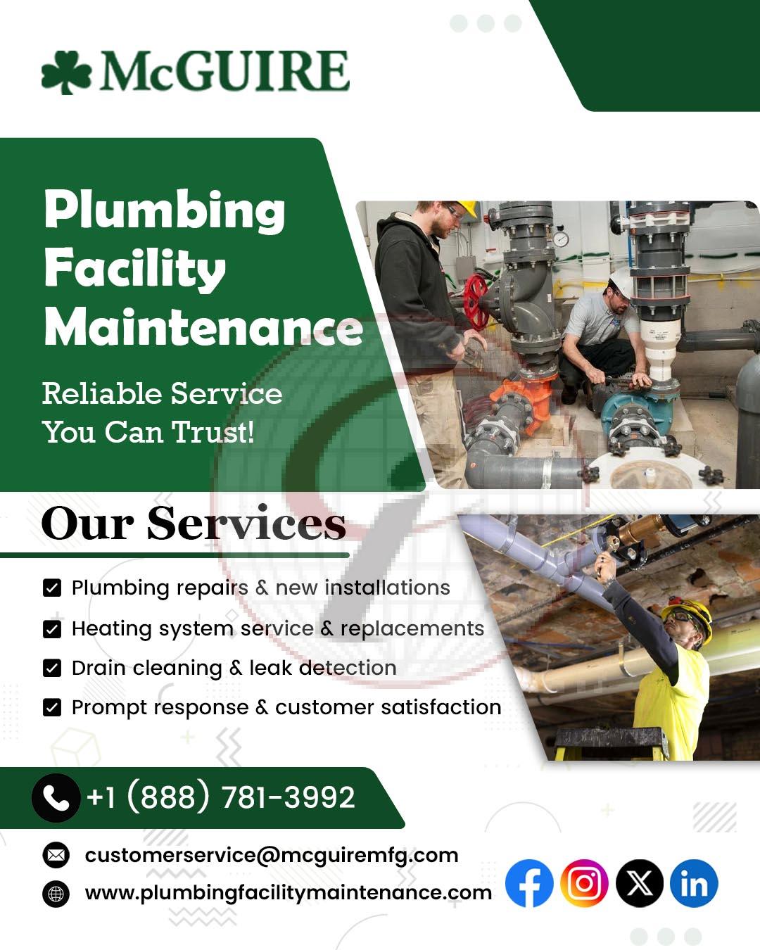 Plumbing Facility Maintenance – Reliable Service You Can Trust!
