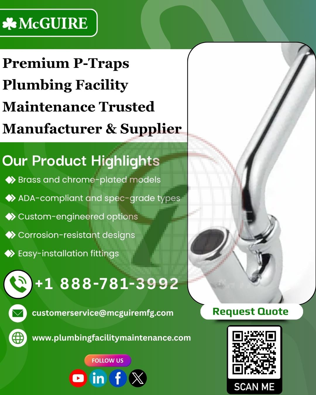 Premium P-Traps  Plumbing Facility  Maintenance Trusted Manufacturer & Supplier