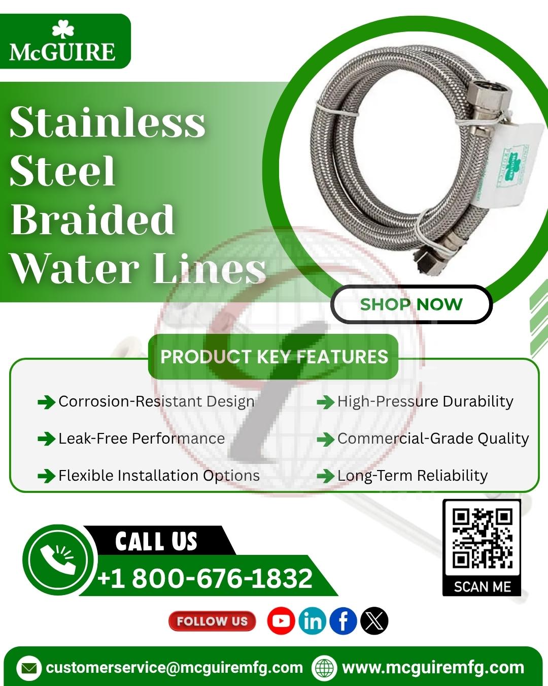 Stainless Steel Braided Water Lines