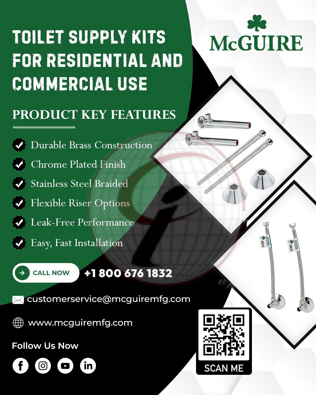 Toilet Supply Kits For Residential And Commercial Use