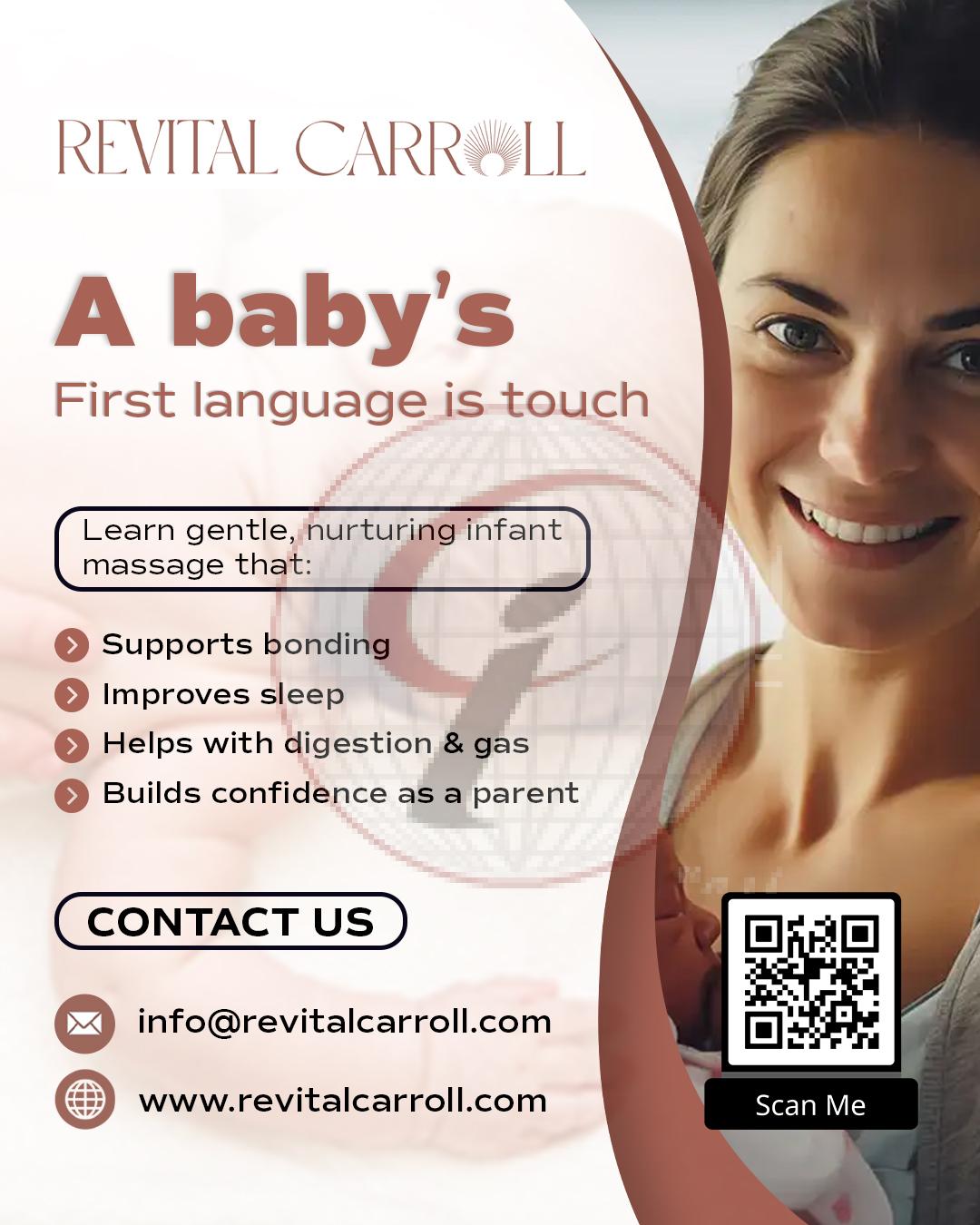 A baby’s first language is touch