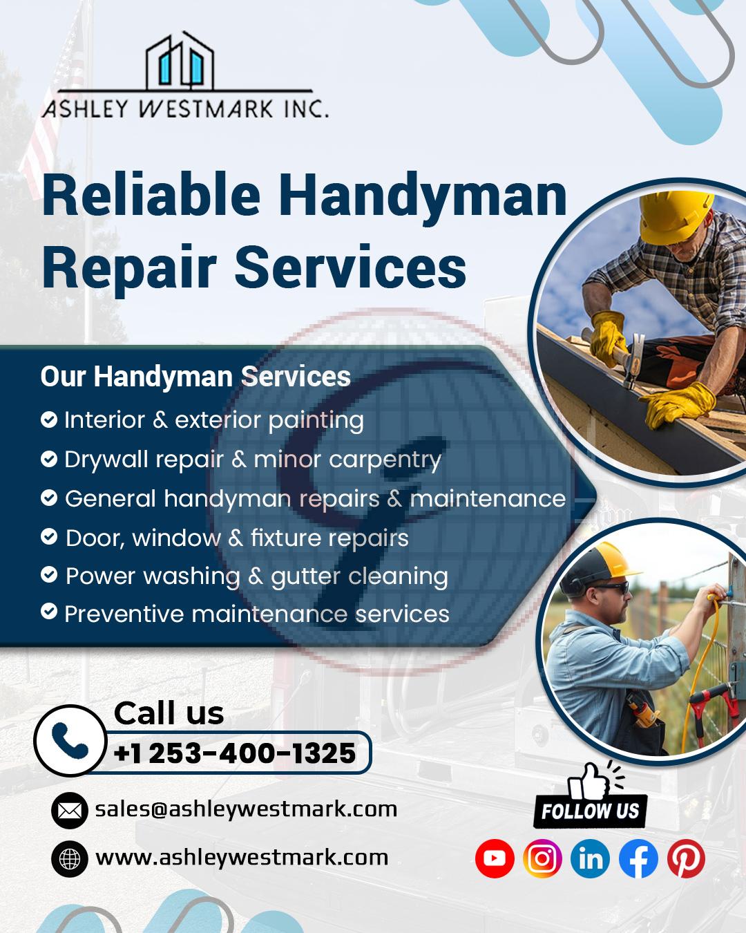 Reliable Handyman Repair Services by Ashley Westmark