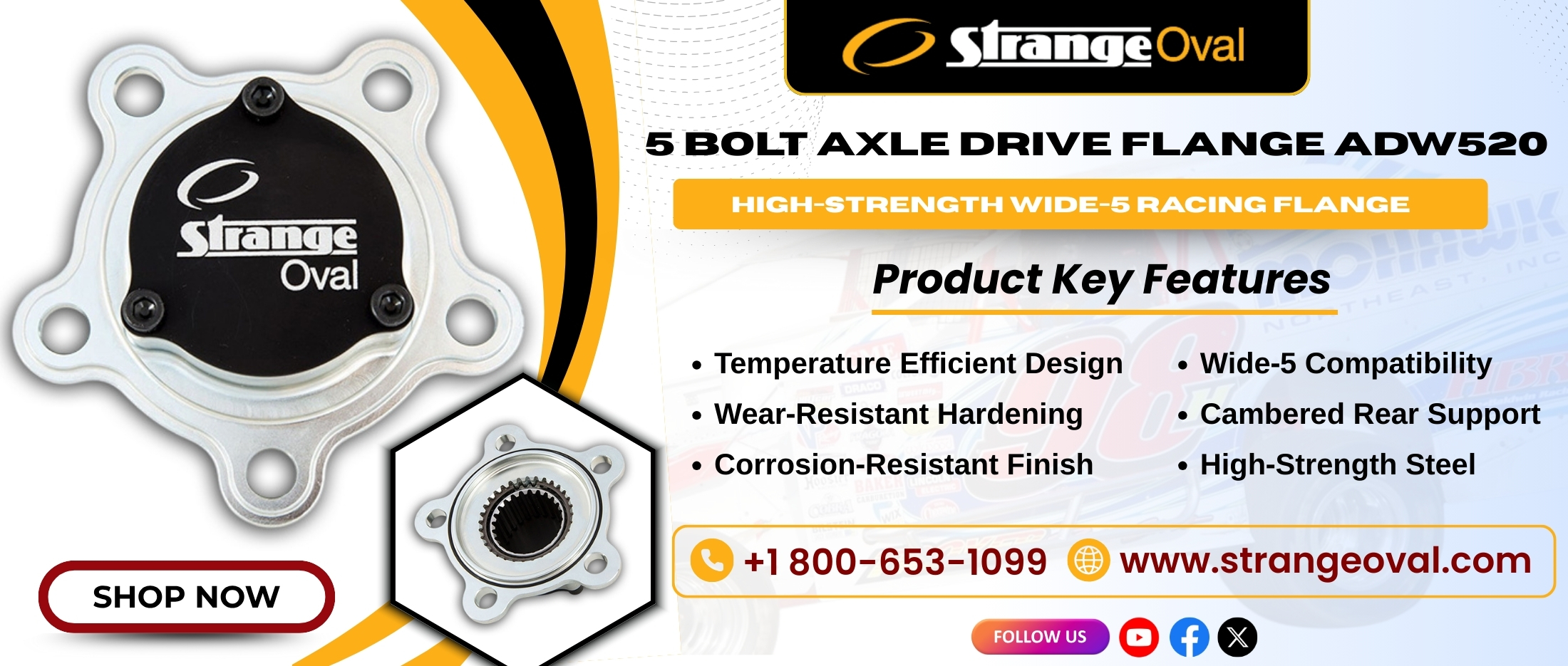 5 Bolt Axle Drive Flange ADW520