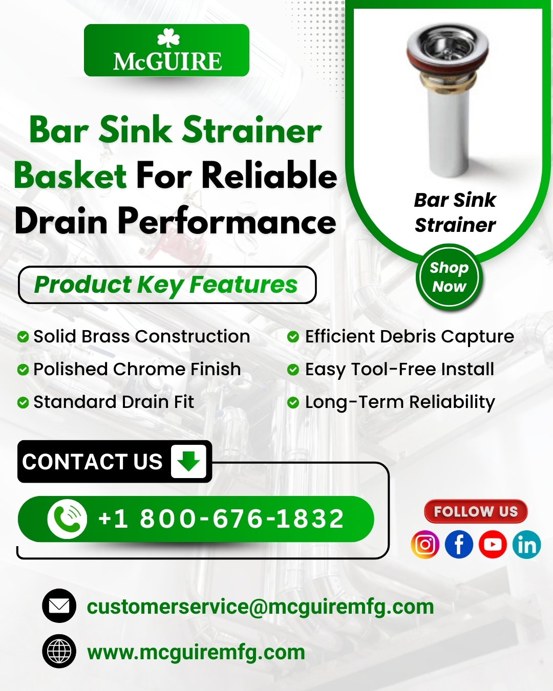 Bar Sink Strainer Basket For Reliable Drain Performance