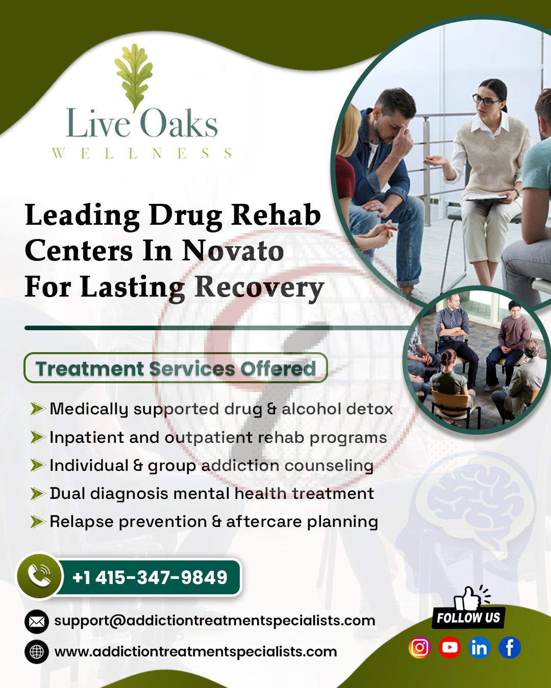 Leading Drug Rehab Centers in Novato for Lasting Recovery