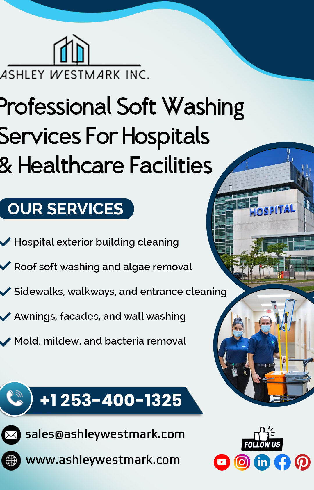 Professional Soft Washing Services for Hospitals & Healthcare Facilities