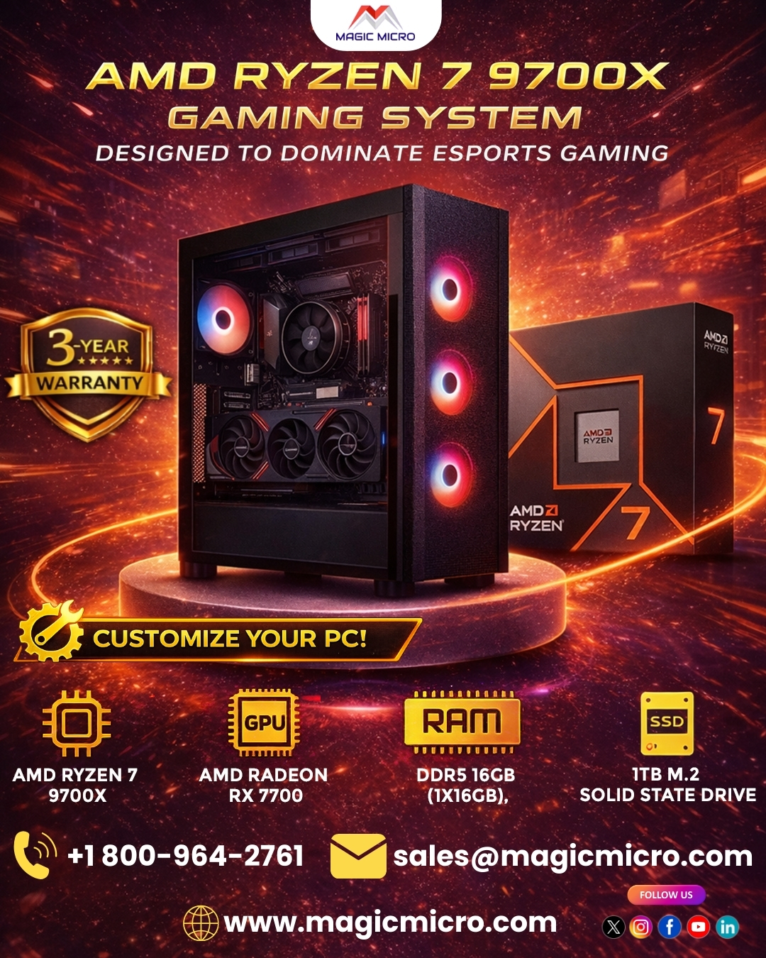 AMD Elite Master Gaming PC (3)