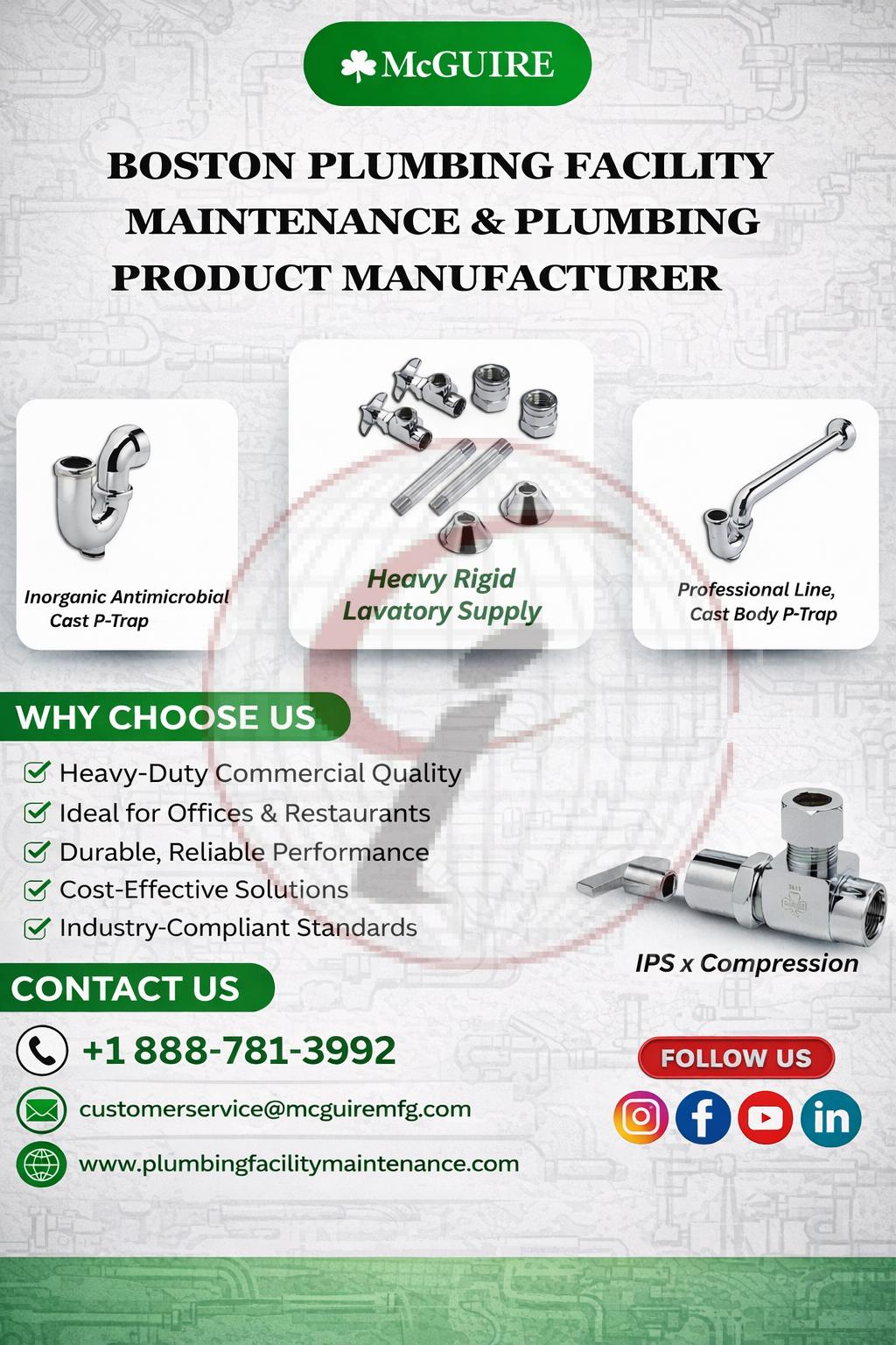 Boston Plumbing Facility Maintenance-Plumbing Product Manufacturer