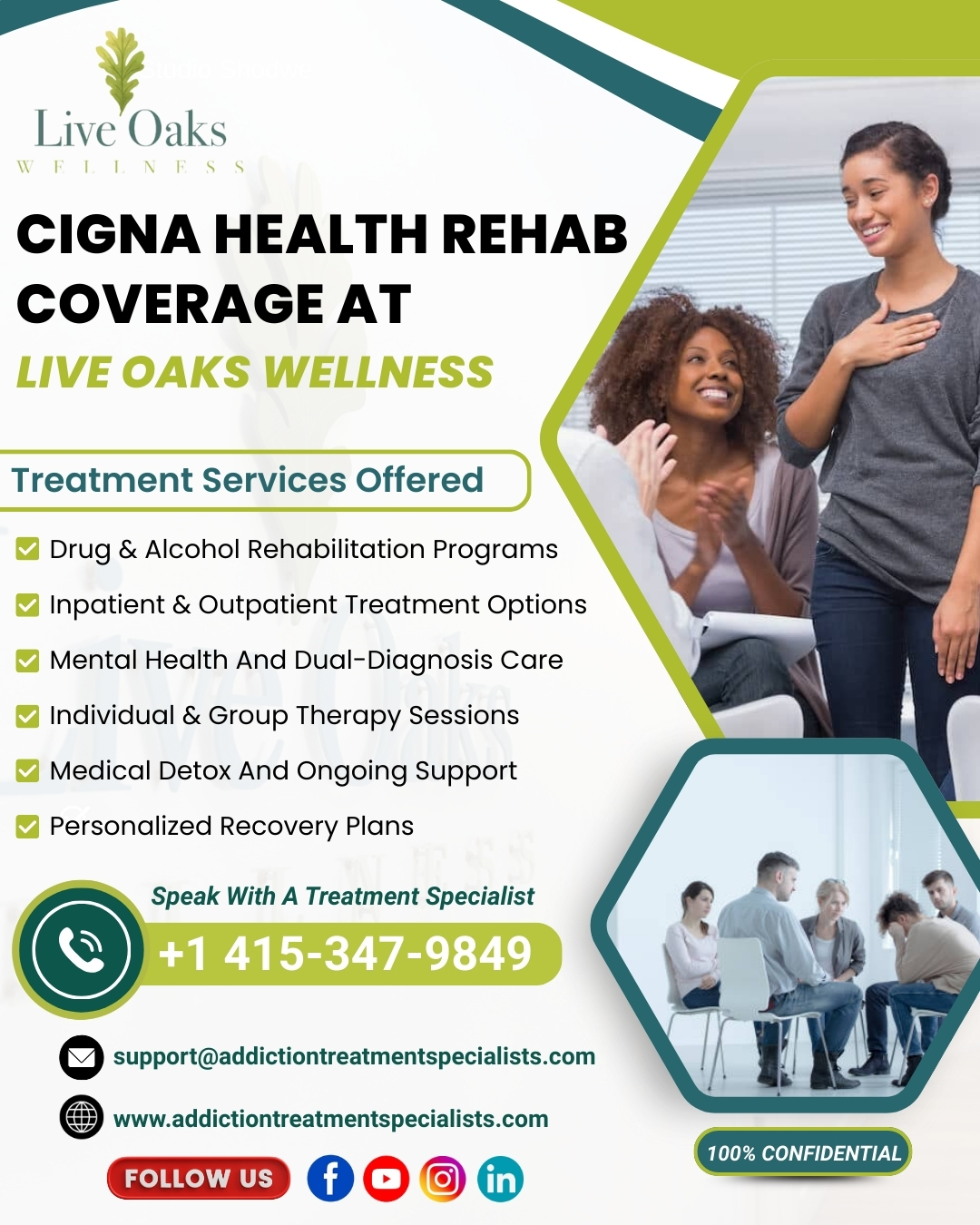 Cigna Health Rehab  Coverage at Live Oaks Wellness