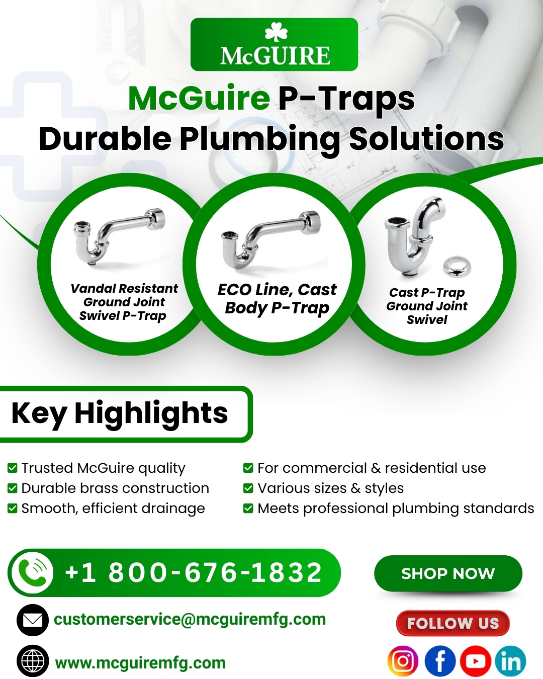 McGuire P-Traps-Durable Plumbing Solutions