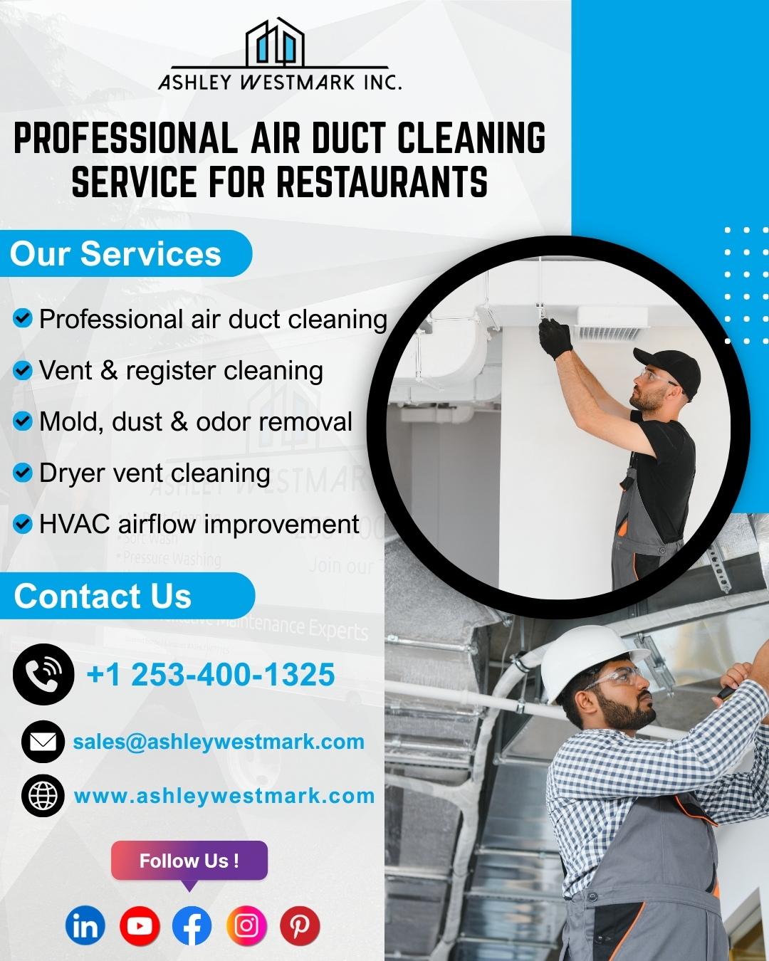 Professional Air Duct Cleaning Service for Restaurants