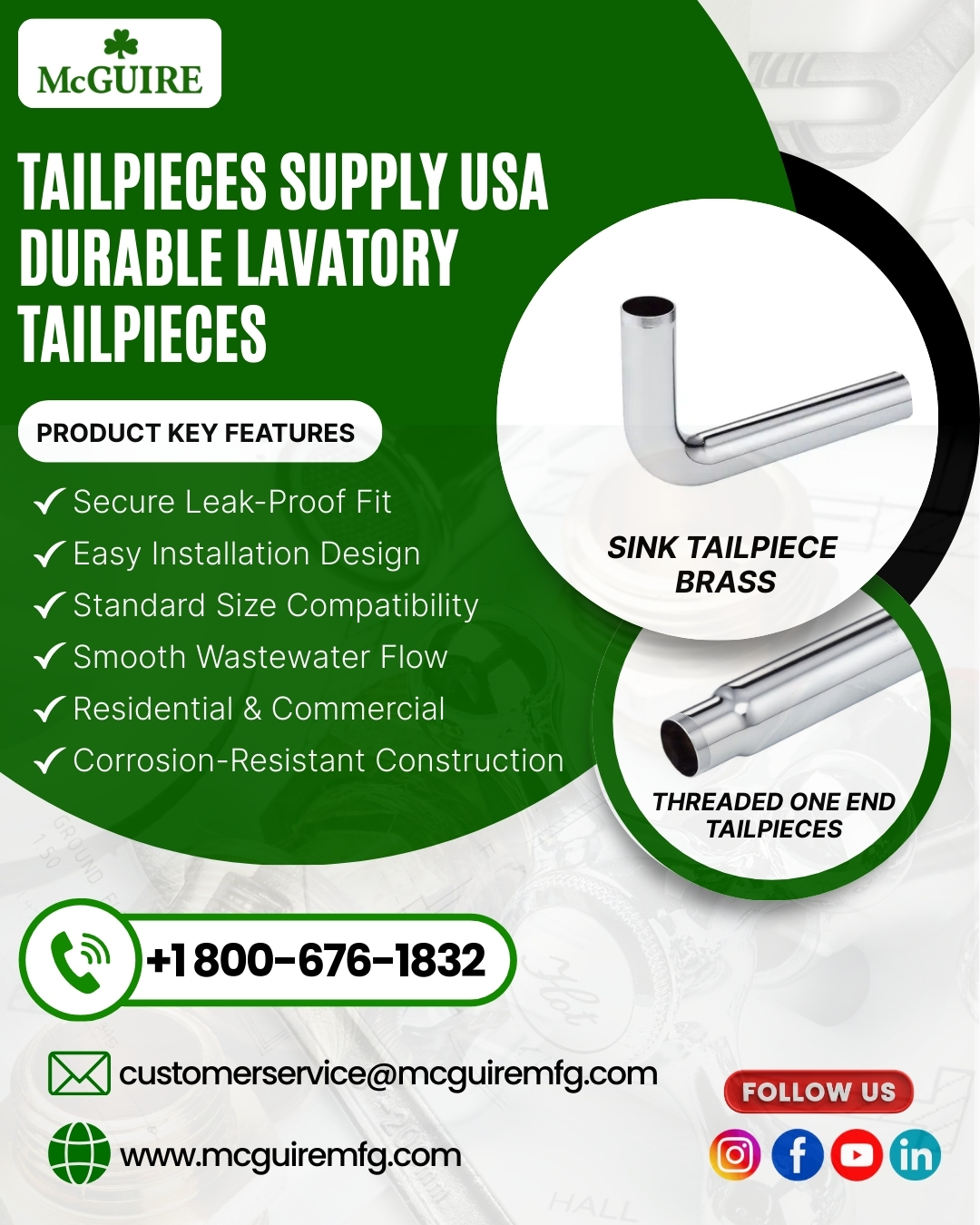 Tailpieces Supply USA – Durable Lavatory Tailpieces
