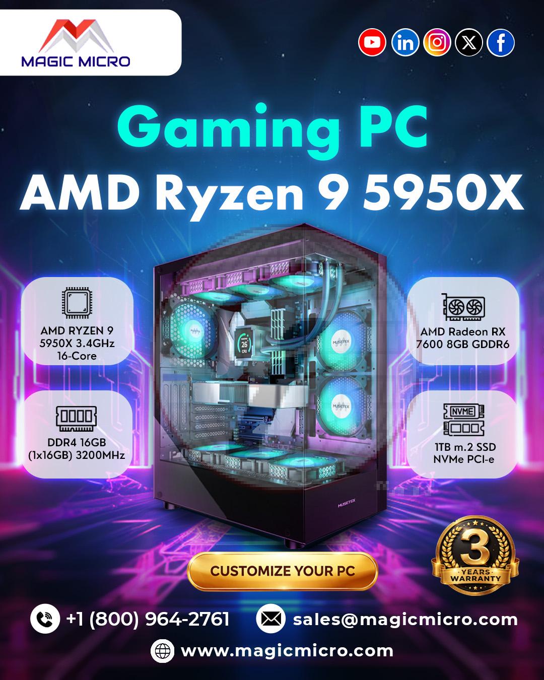 AMD Ryzen 9 5950X Gaming PC