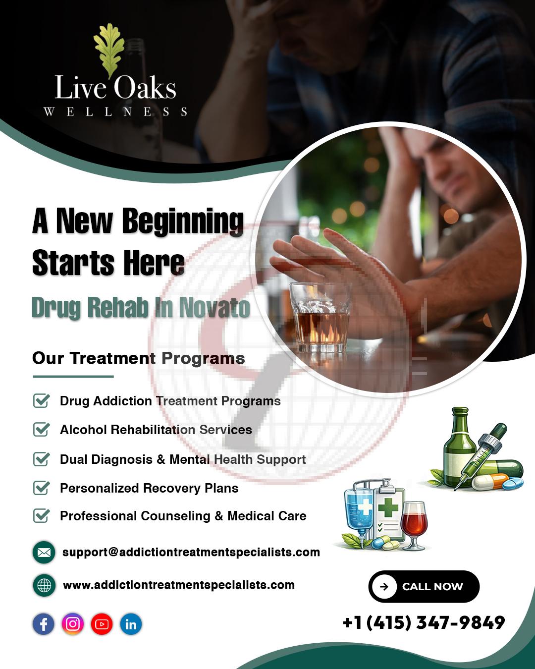 A New Beginning Starts Here – Drug Rehab in Novato