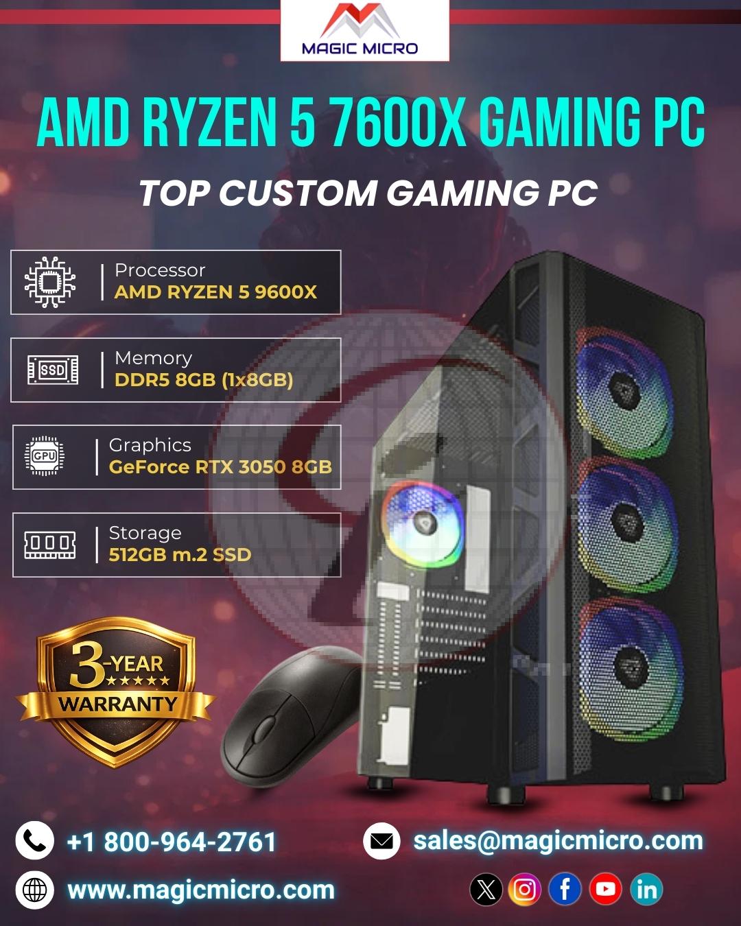 AMD Ryzen 5 7600X Gaming PC