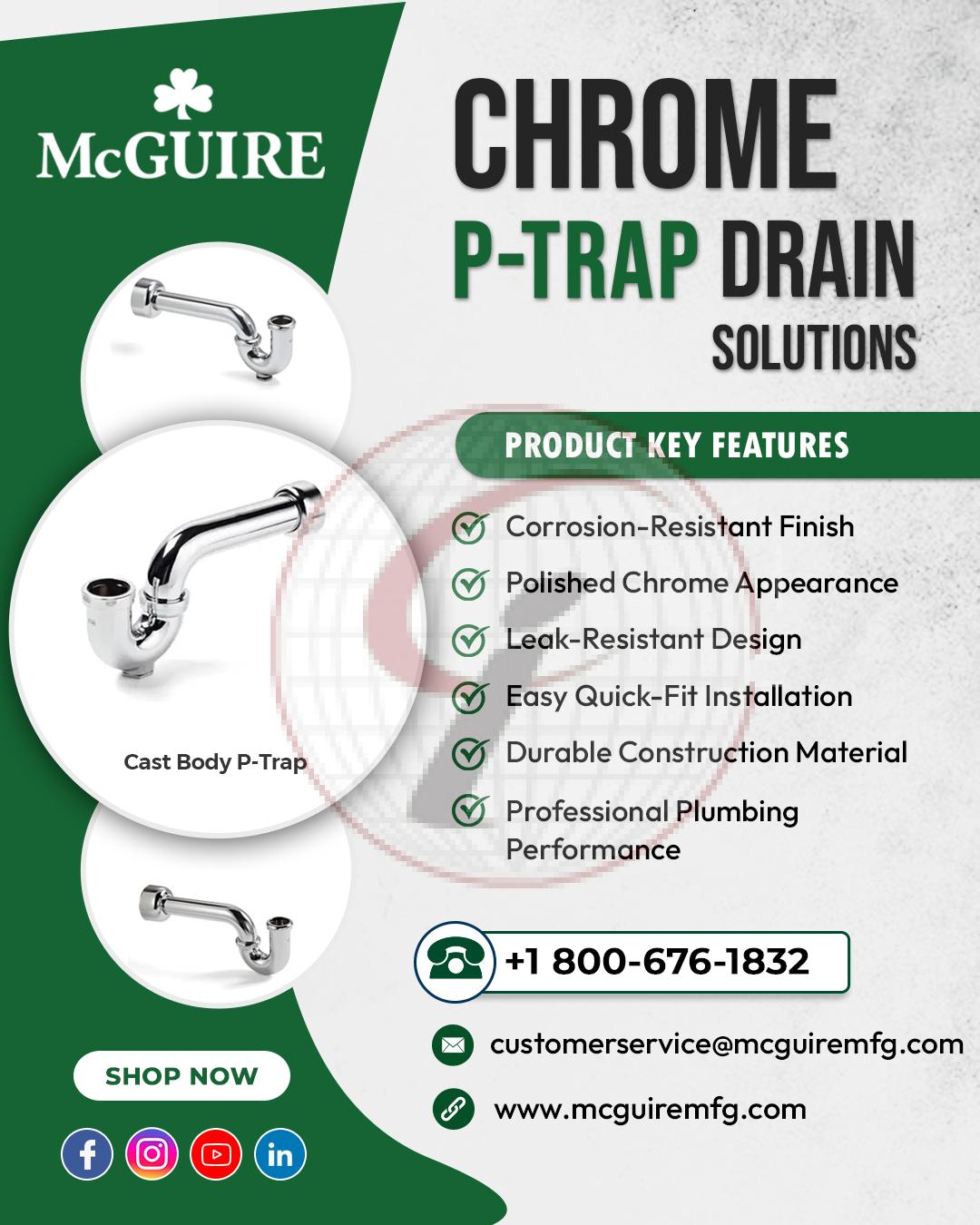 Chrome P-Trap Drain Solutions