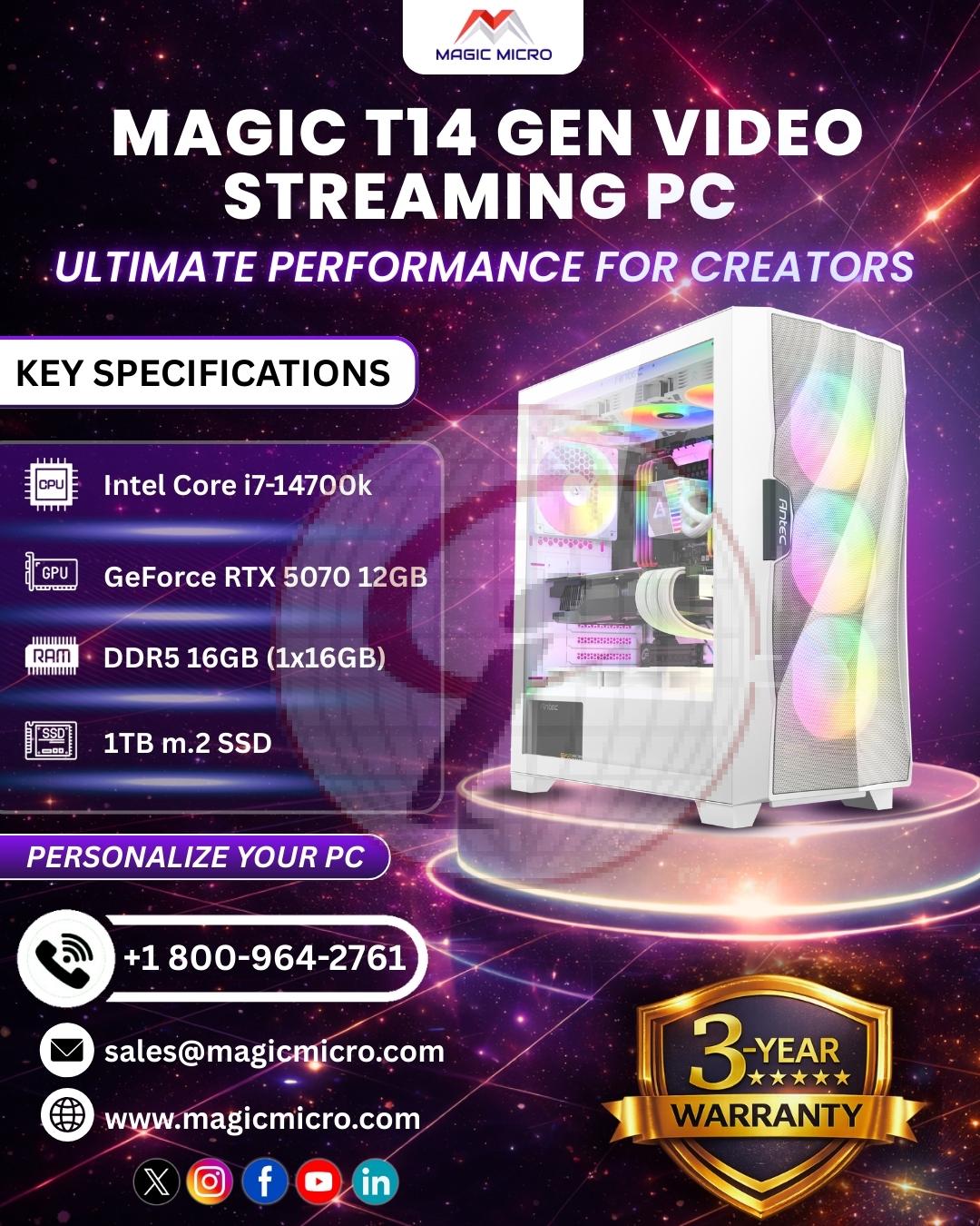 AMD Ryzen 9 9800X3D Gaming System
