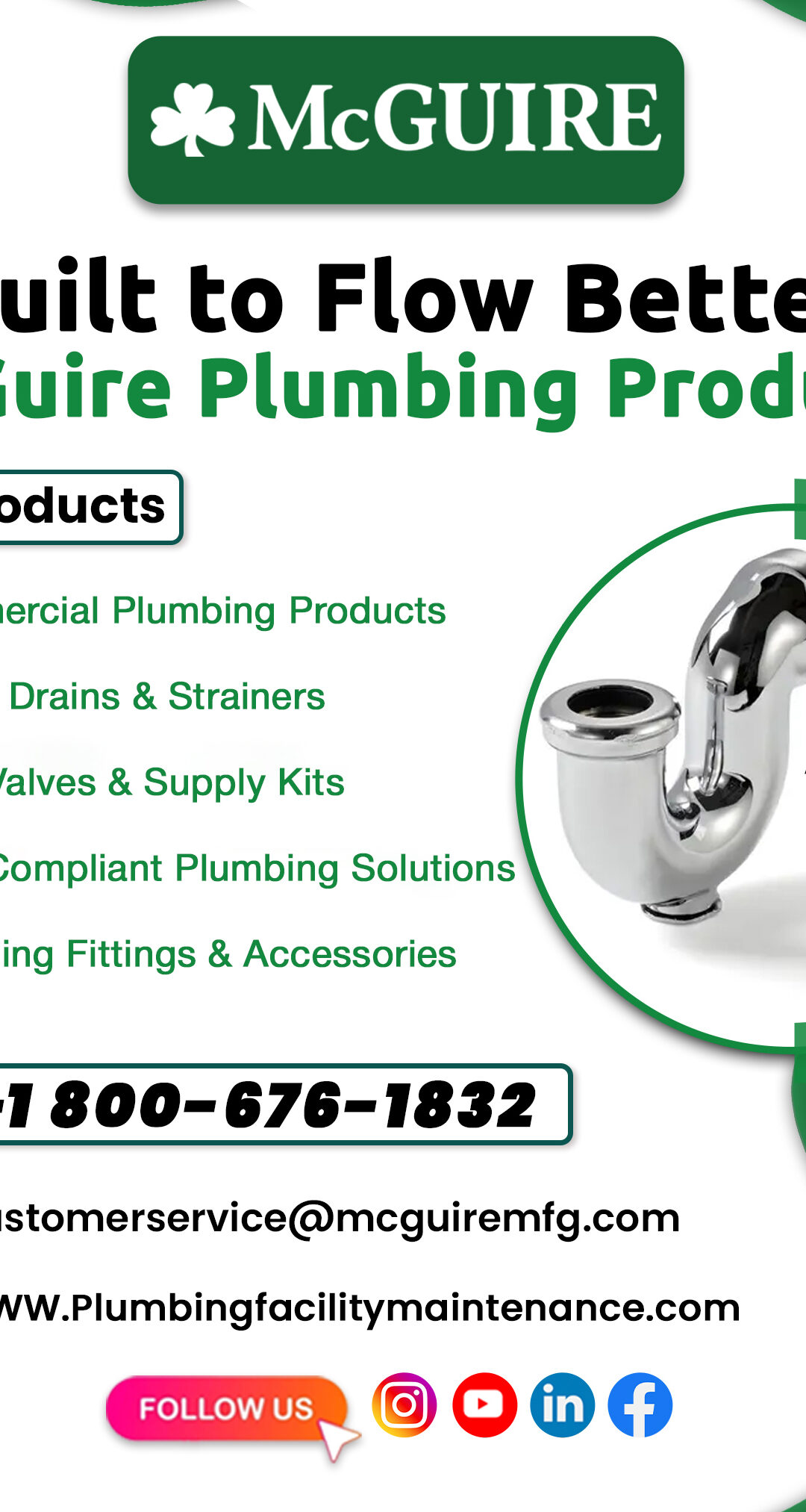 Built to Flow Better McGuire Plumbing Products_