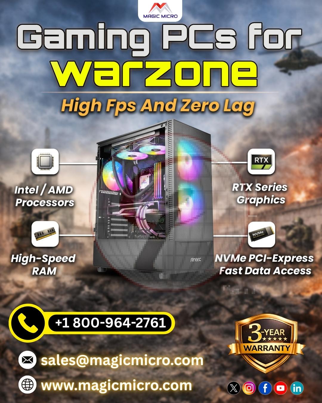 Gaming Pcs FOR Warzone