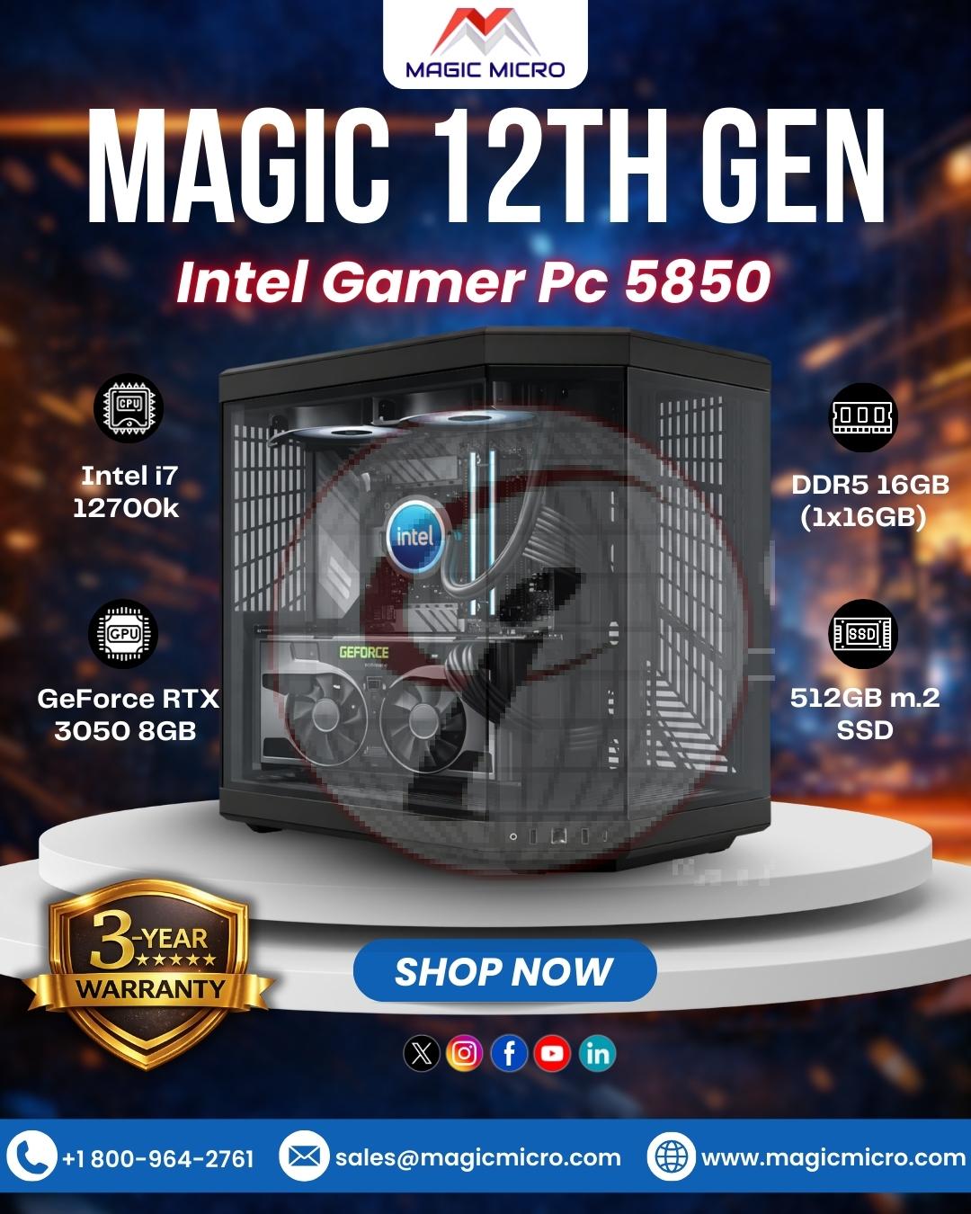 Magic 12th Gen intel Gamer